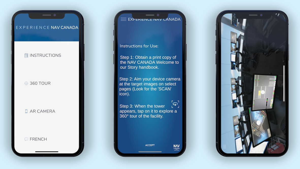 Project screenshot for NAV Canada from the live Polyphasic Developers site.